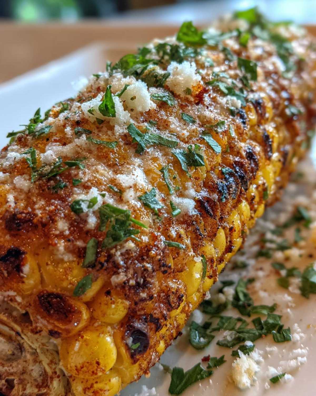 Air fryer Mexican street corn - detail 2