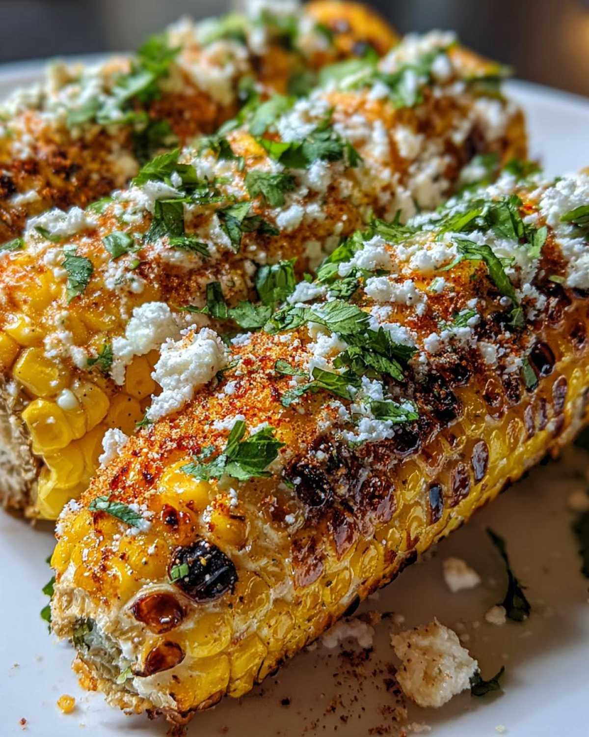 Air fryer Mexican street corn - detail 3