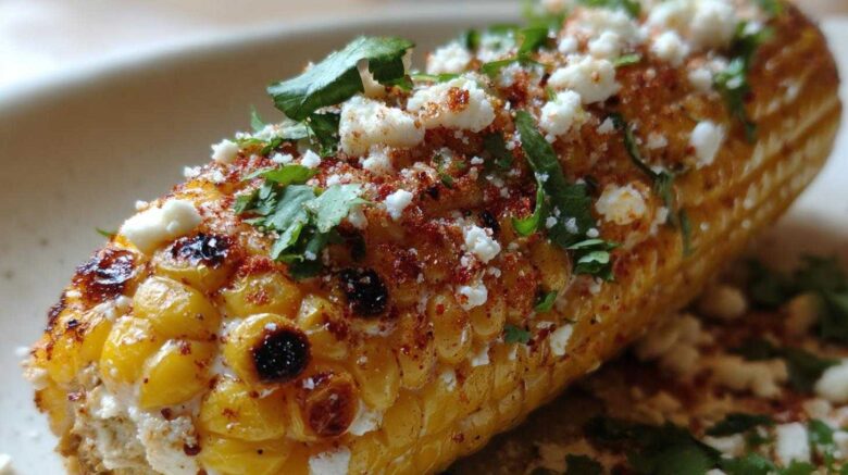 Air fryer Mexican street corn