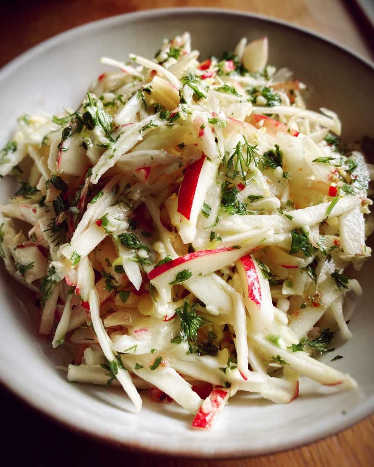 Apple Fennel Slaw - detail 1