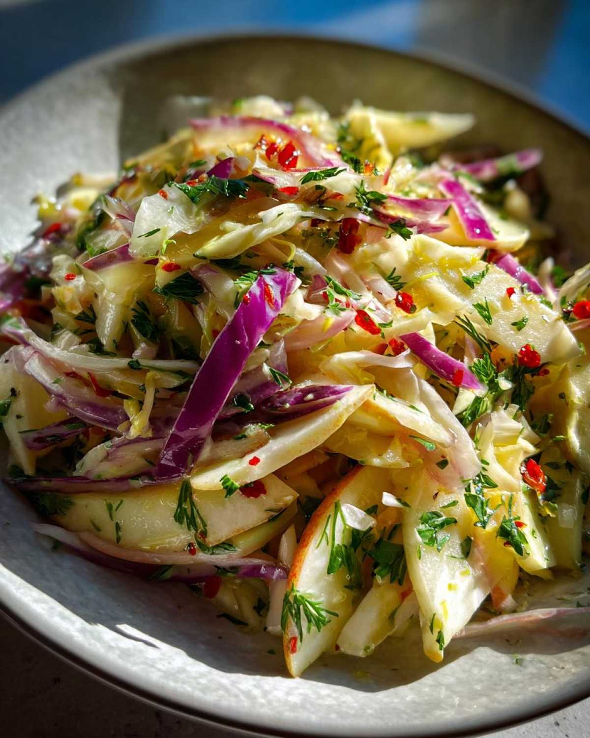 Apple Fennel Slaw - detail 2