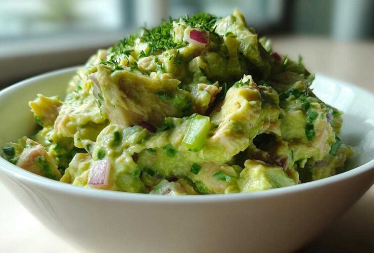 Avocado tuna salad