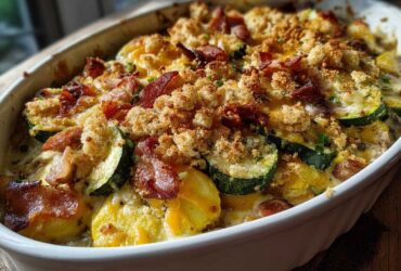 Bacon squash casserole