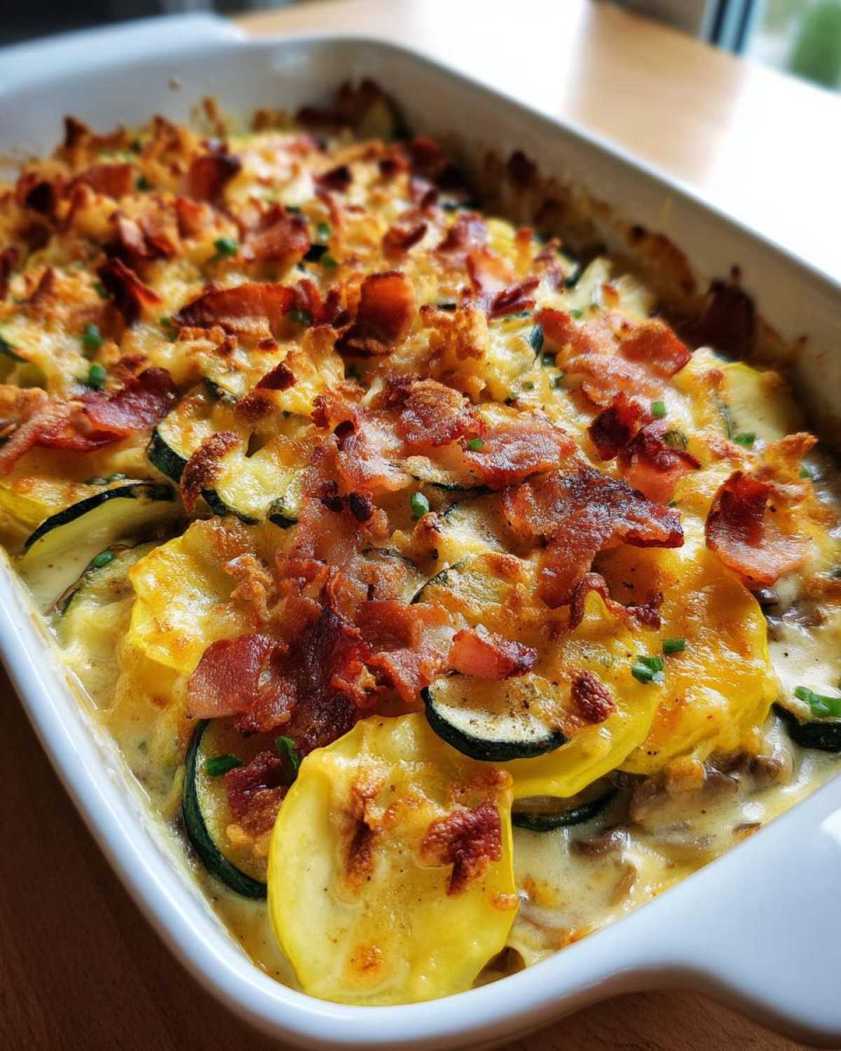 Bacon squash casserole - detail 4