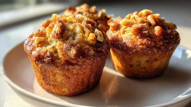 Banana walnut muffins