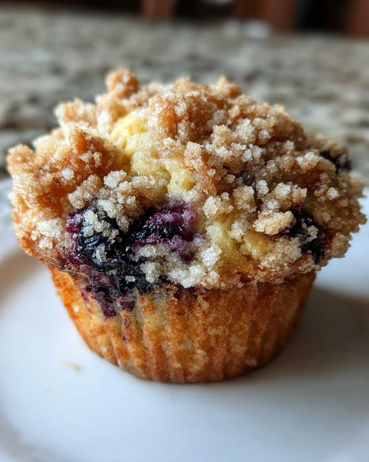 Blueberry streusel muffins - detail 2