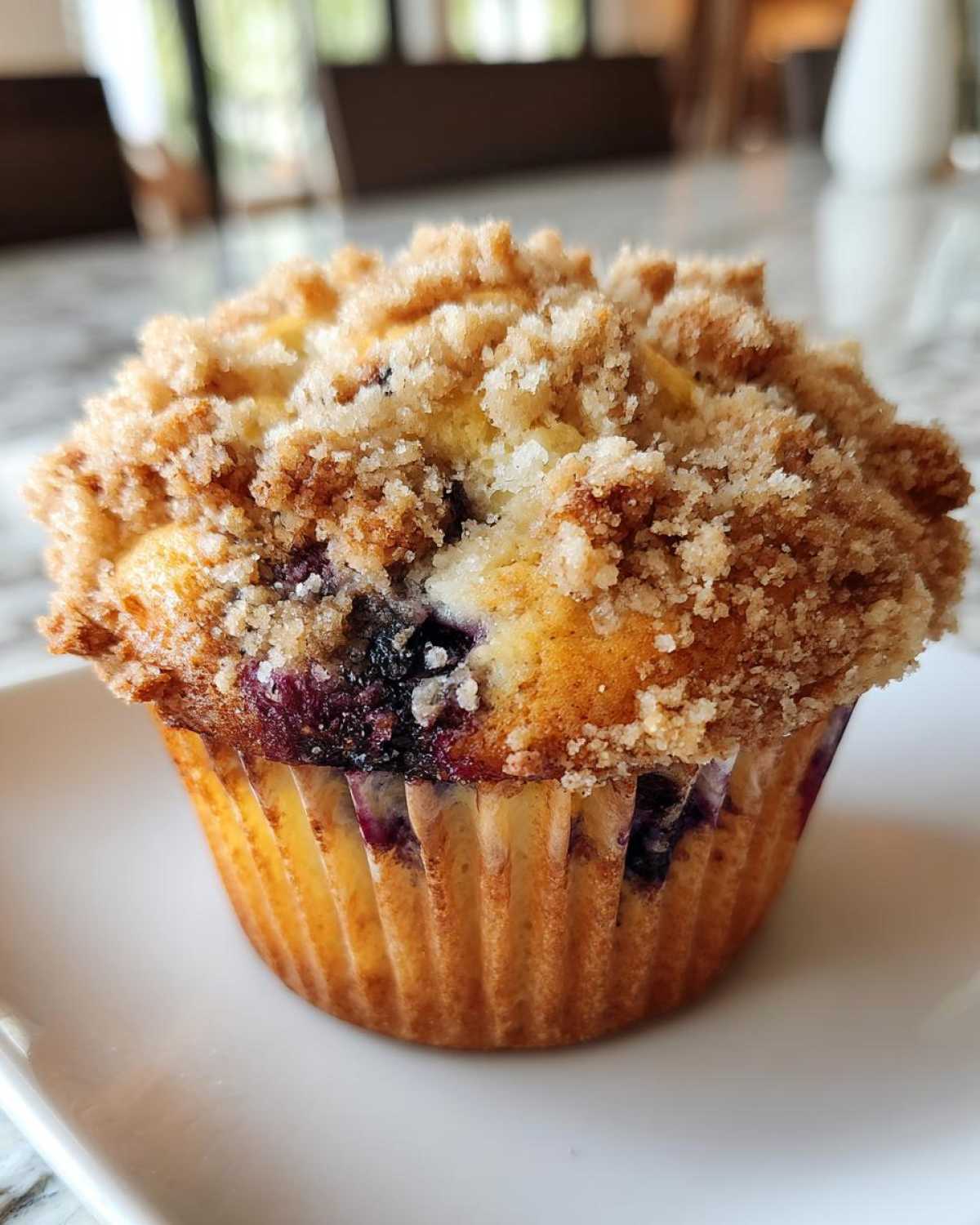 Blueberry streusel muffins - detail 4