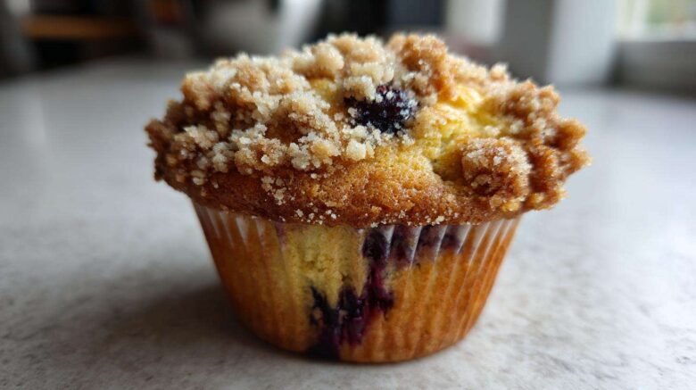 Blueberry streusel muffins
