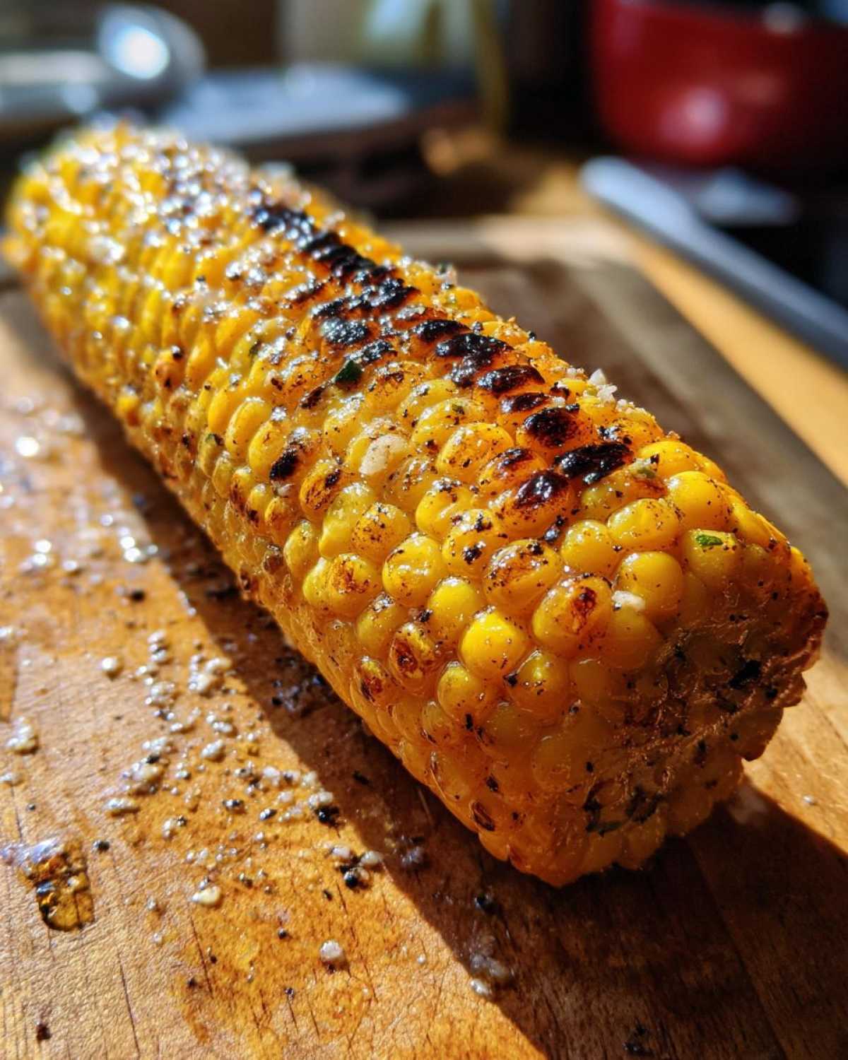 Charred Mexican street corn - detail 4