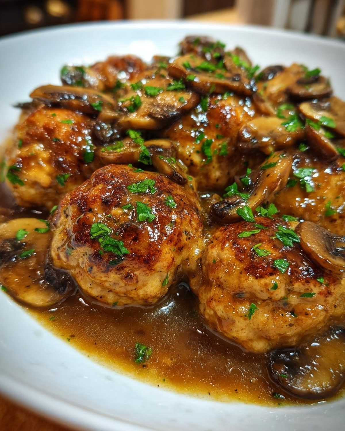 Chicken Marsala Meatballs - detail 2