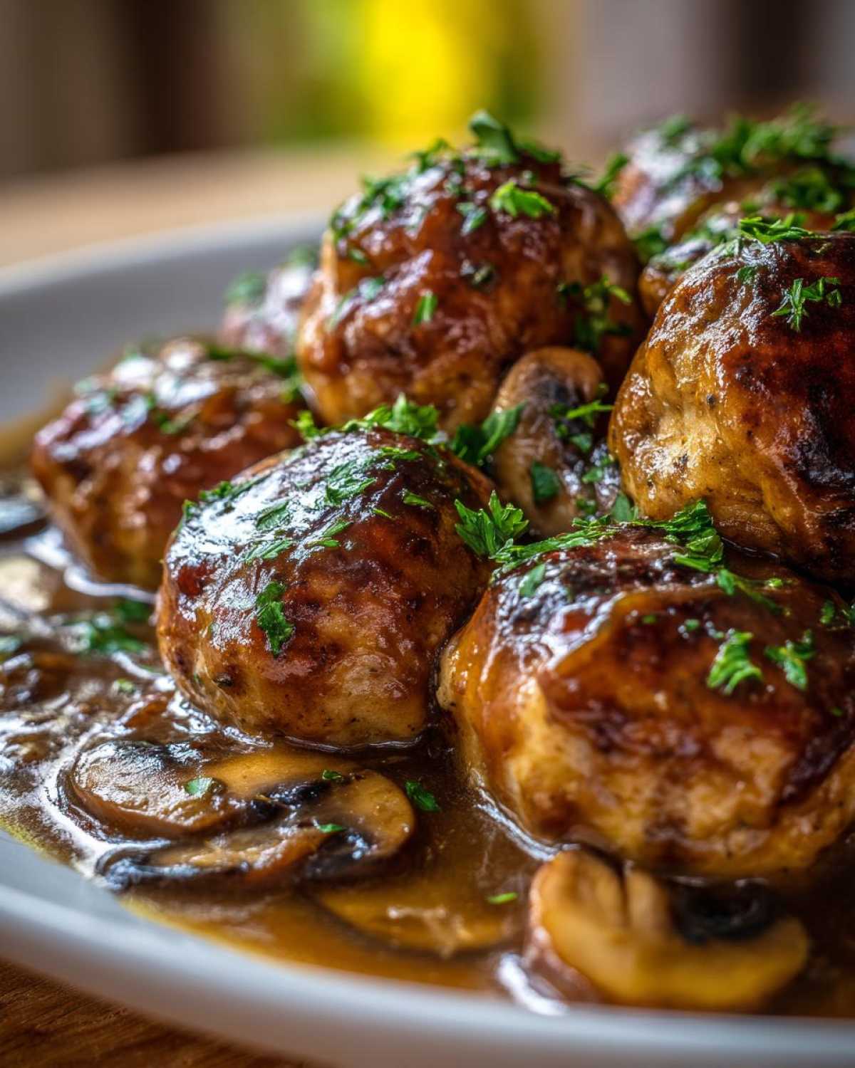 Chicken Marsala Meatballs - detail 3