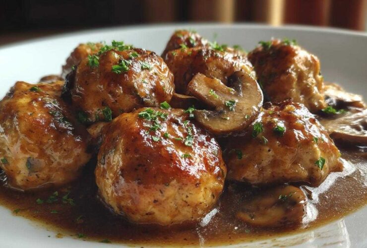 Chicken Marsala Meatballs