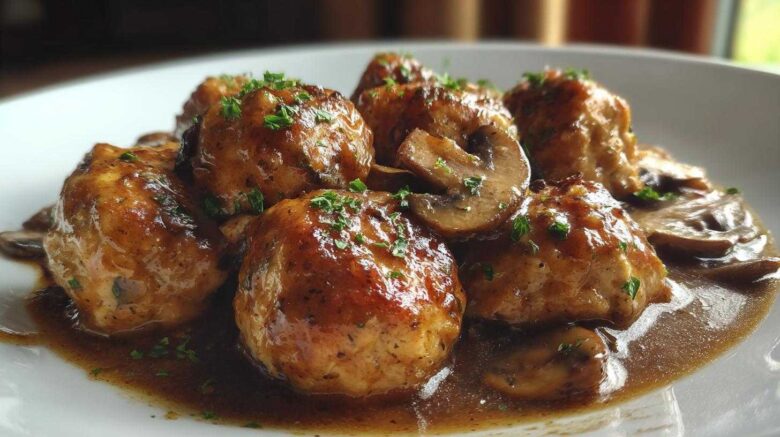 Chicken Marsala Meatballs
