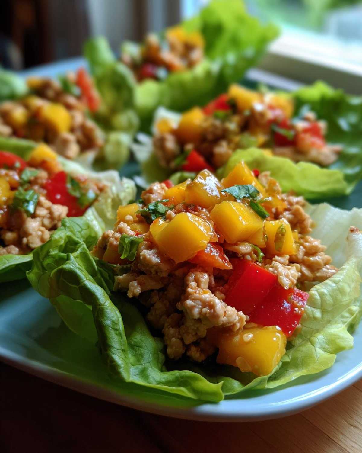 Chili Mango Chicken Lettuce Wraps - detail 4