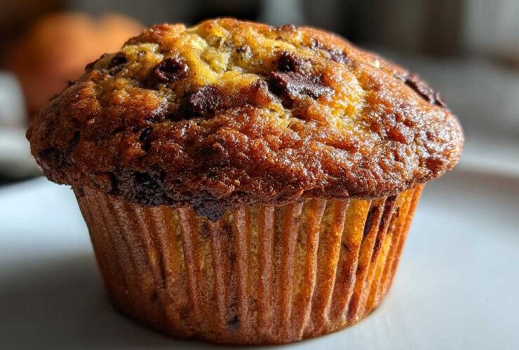Chocolate chip banana muffins