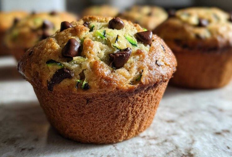Chocolate chip zucchini muffins
