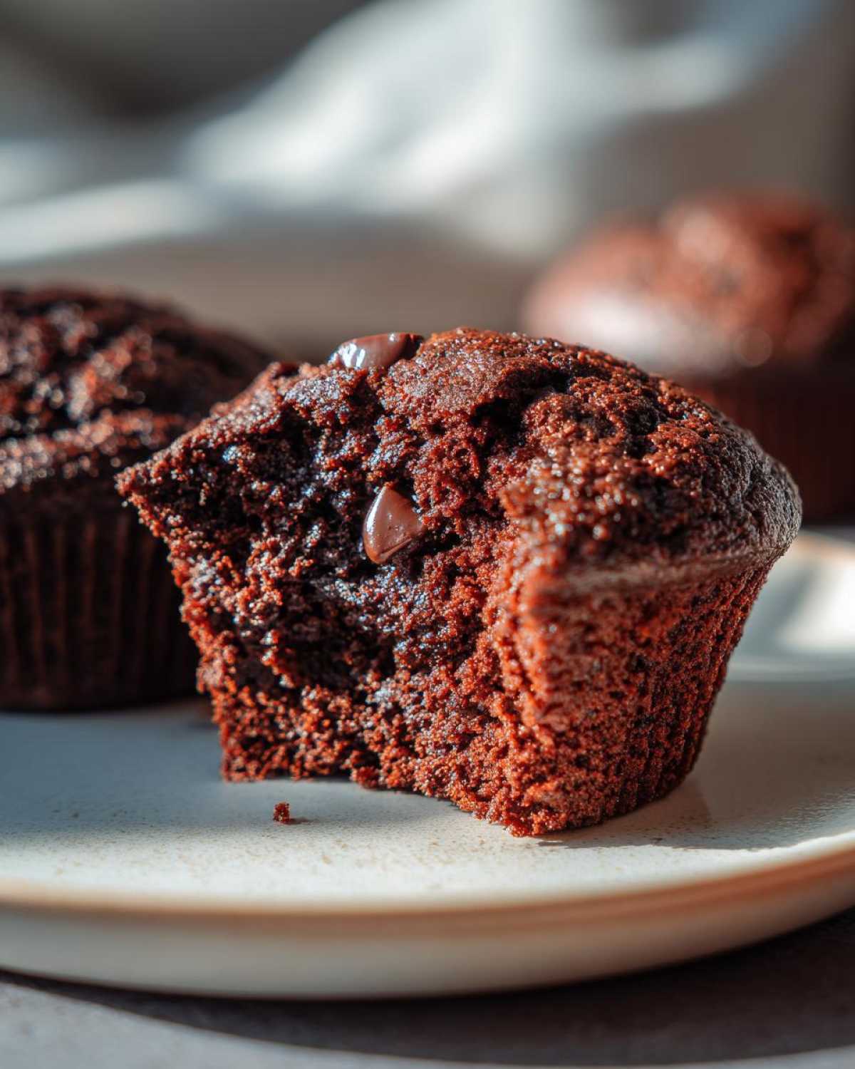 Chocolate protein muffins - detail 3