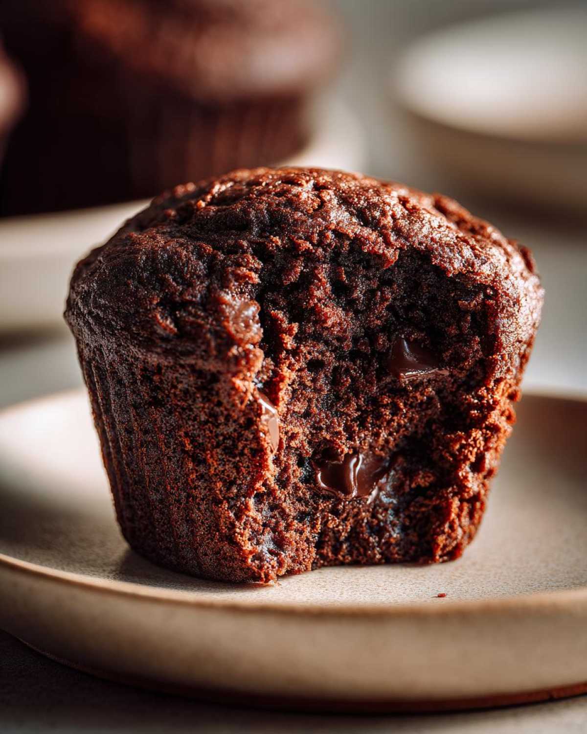 Chocolate protein muffins - detail 4