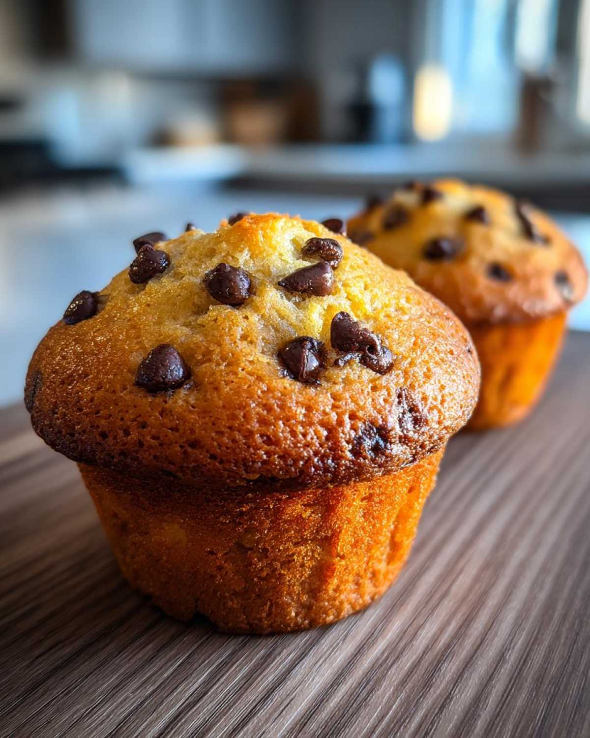 Classic chocolate chip muffins - detail 1