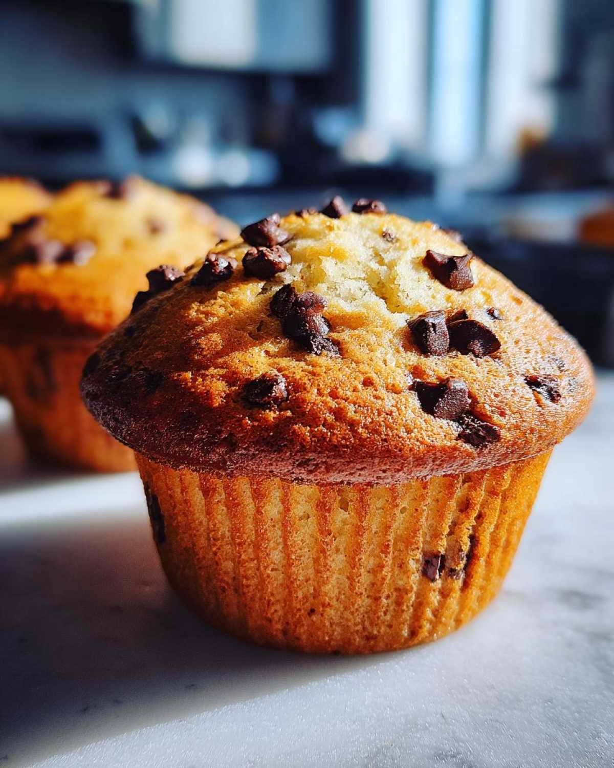 Classic chocolate chip muffins - detail 2