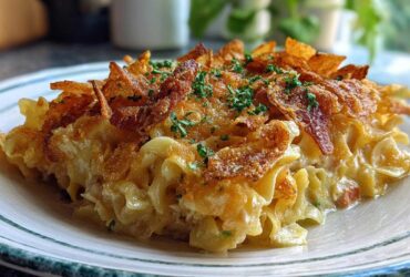 Classic tuna noodle casserole
