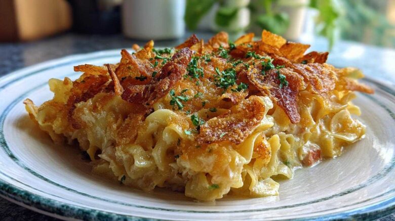 Classic tuna noodle casserole
