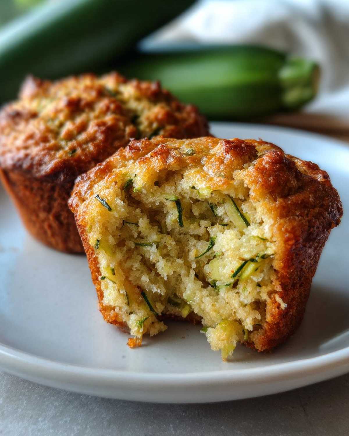 Classic zucchini muffins - detail 1