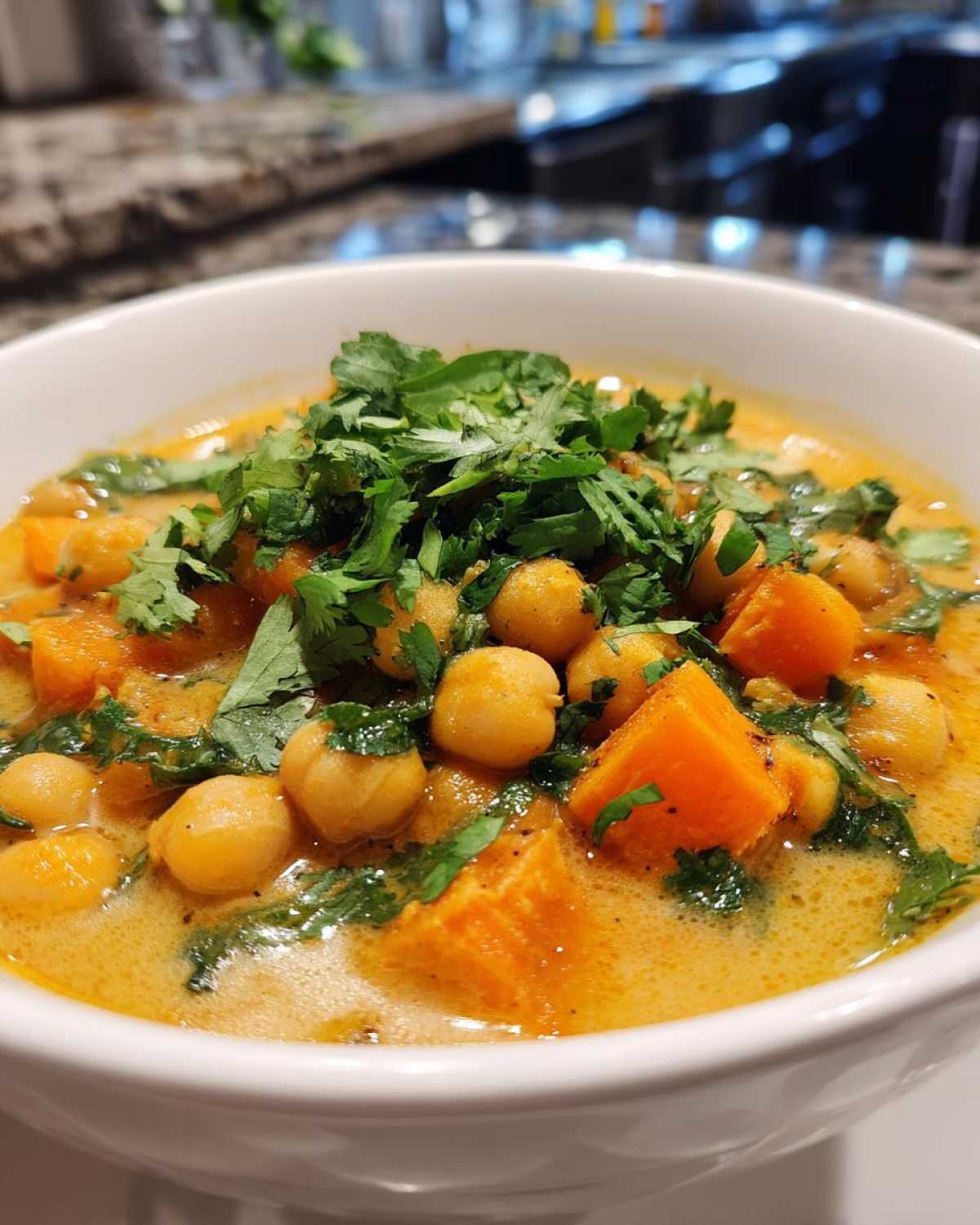 Coconut Curry Chickpea Stew - detail 1
