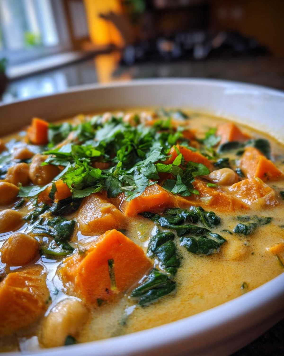 Coconut Curry Chickpea Stew - detail 2