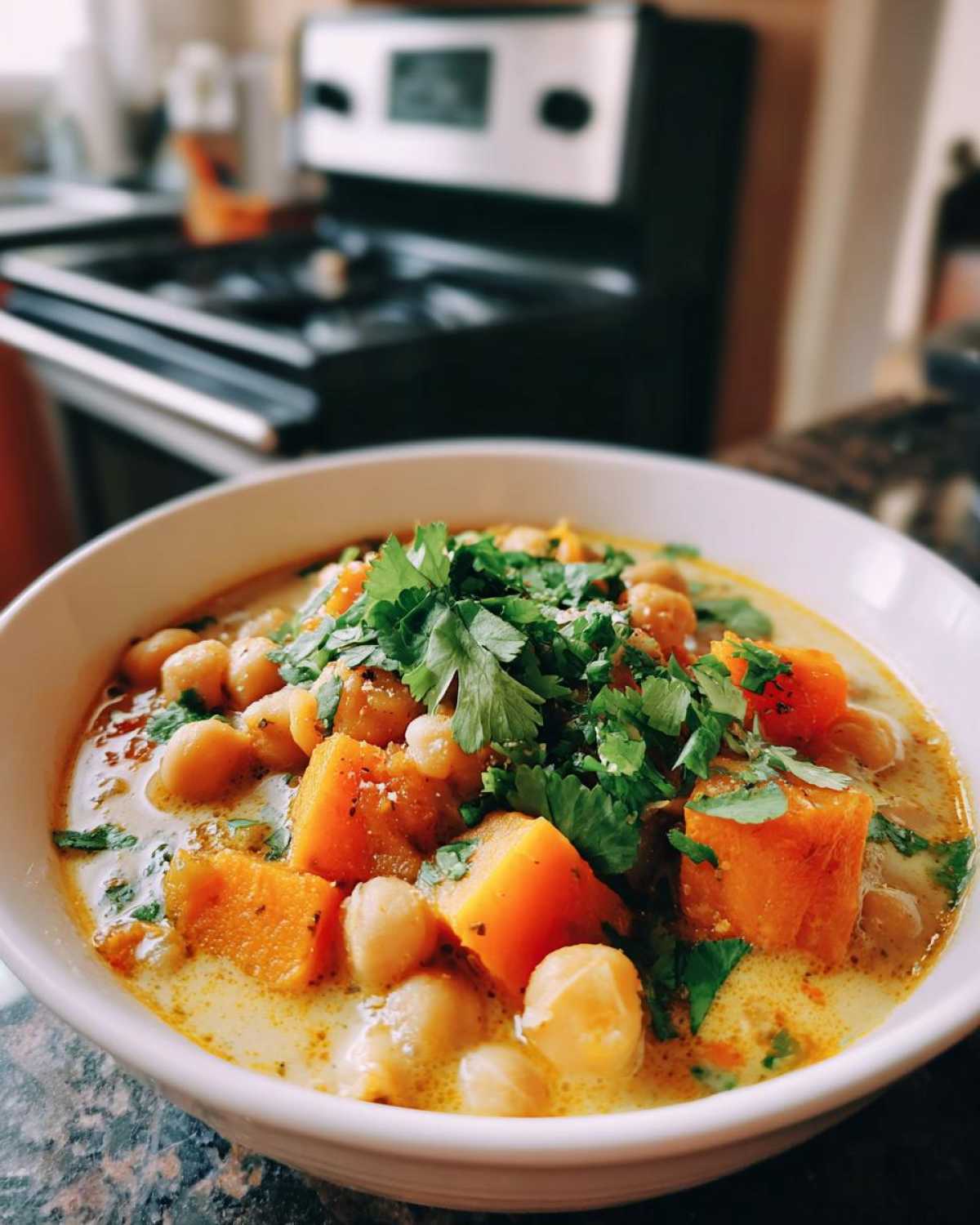 Coconut Curry Chickpea Stew - detail 3