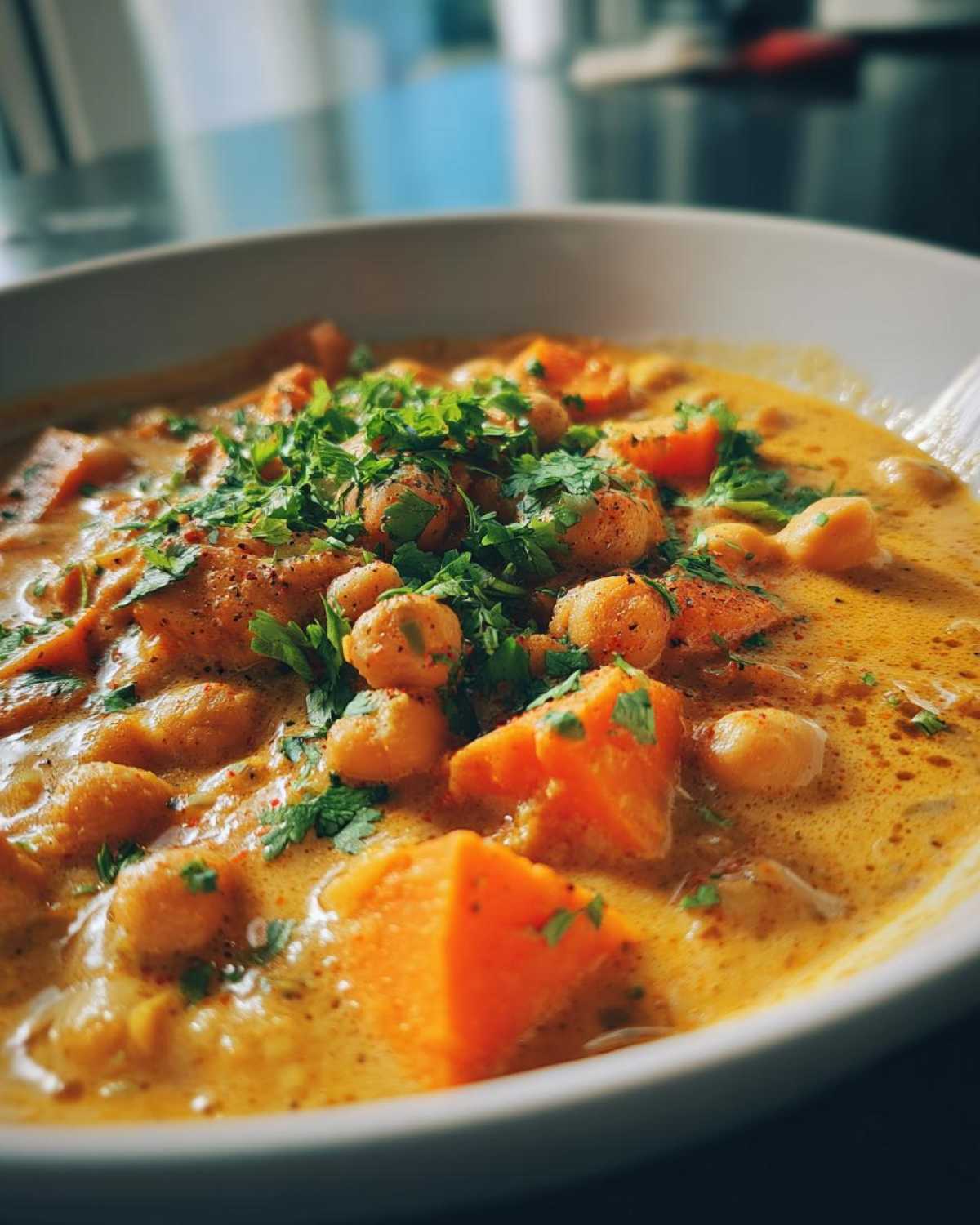 Coconut Curry Chickpea Stew - detail 4