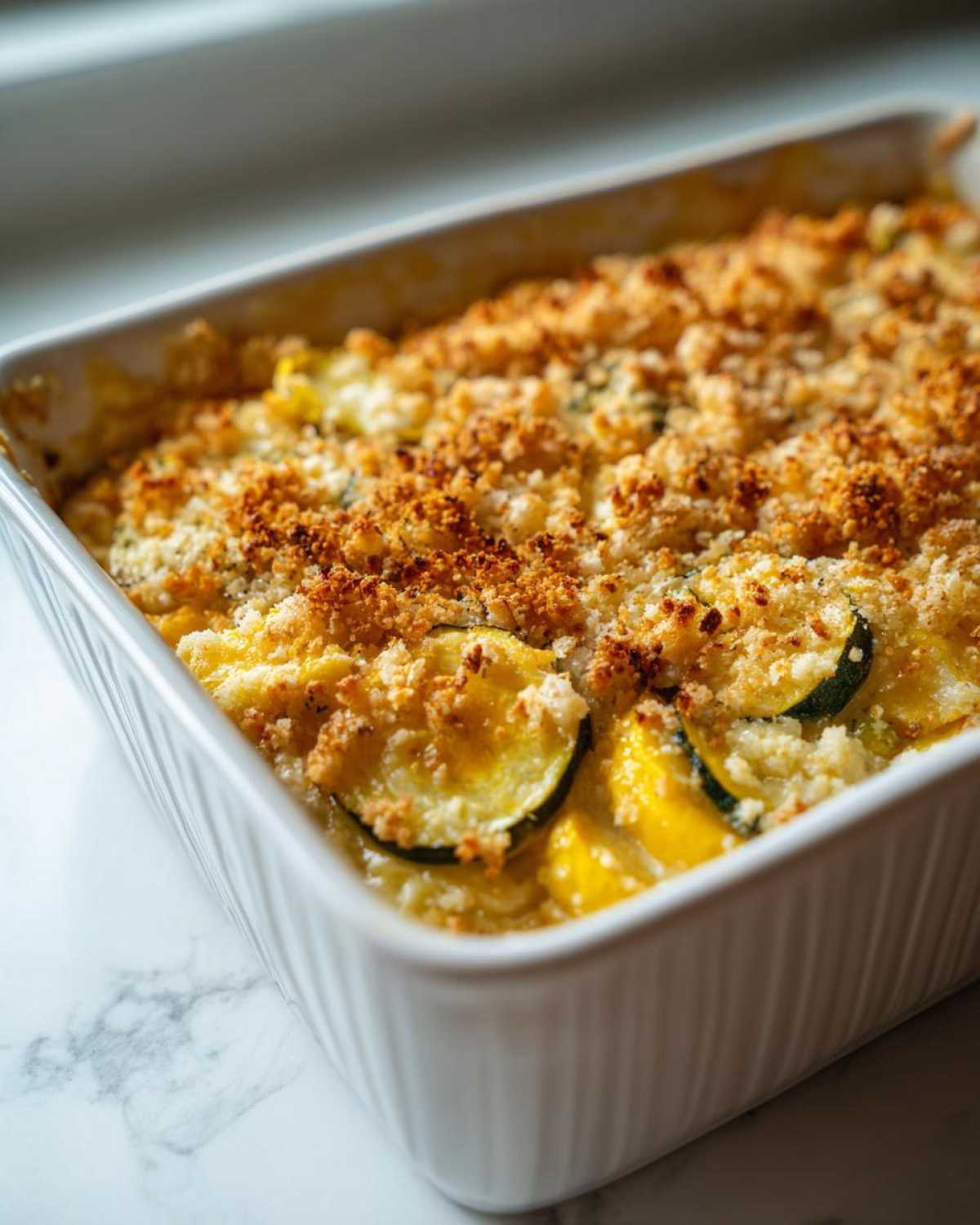 Corn and squash casserole - detail 2