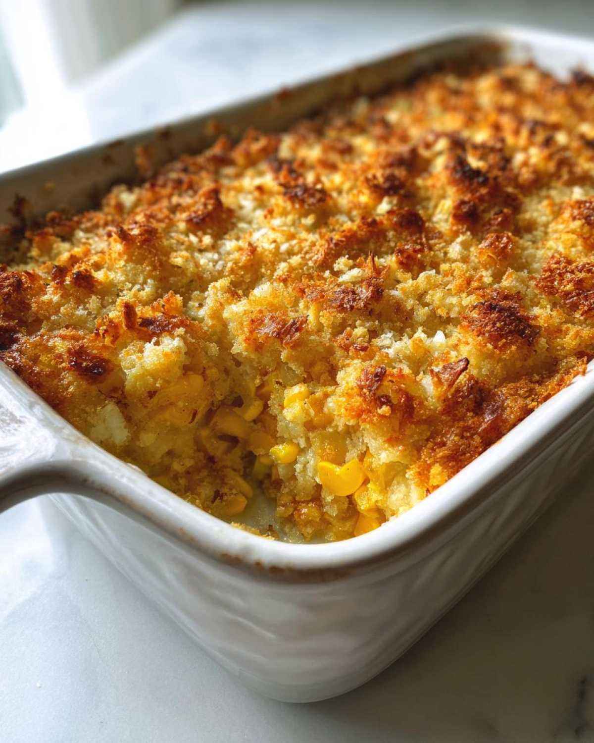 Corn and squash casserole - detail 3