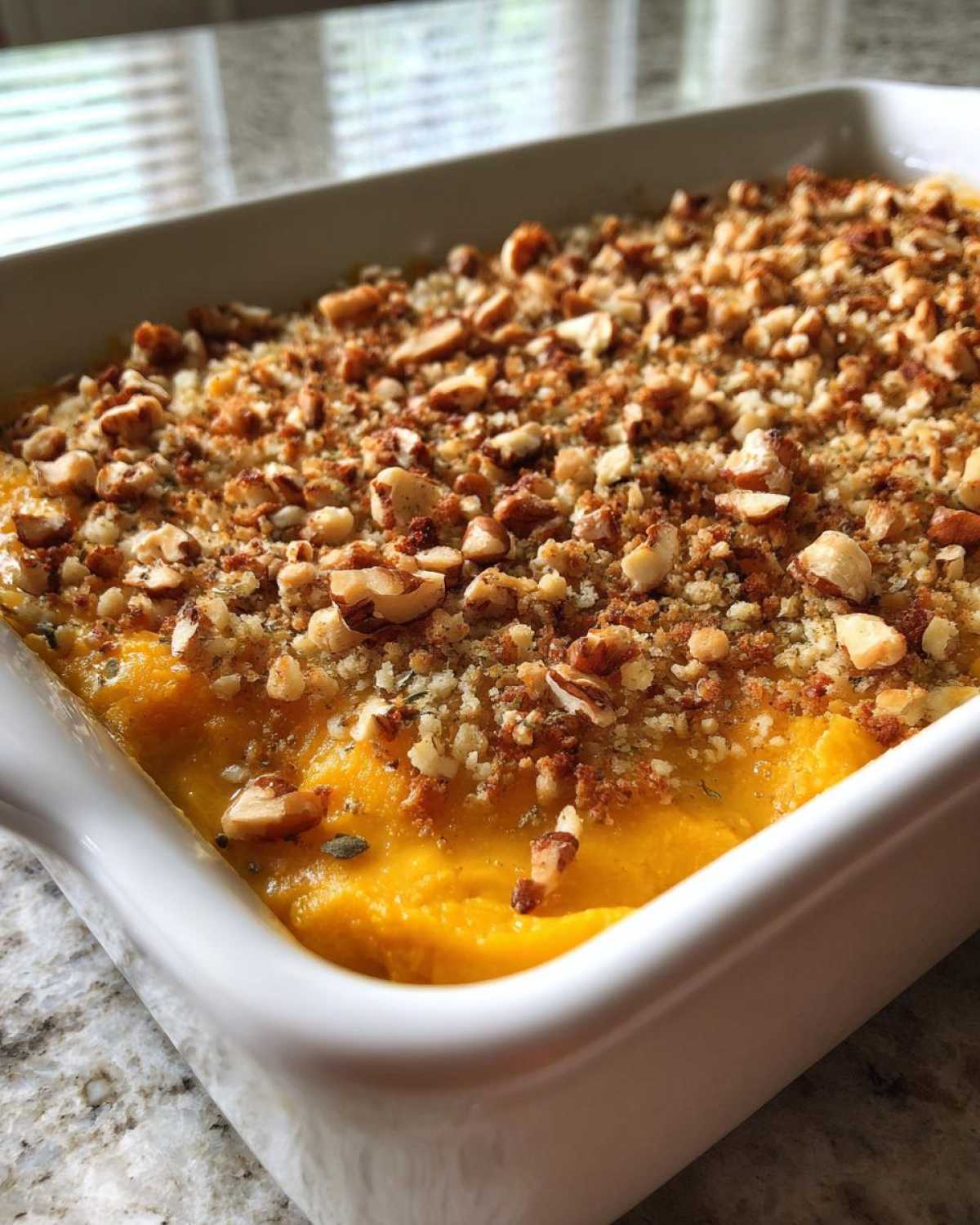 Crunchy topping squash casserole - detail 1