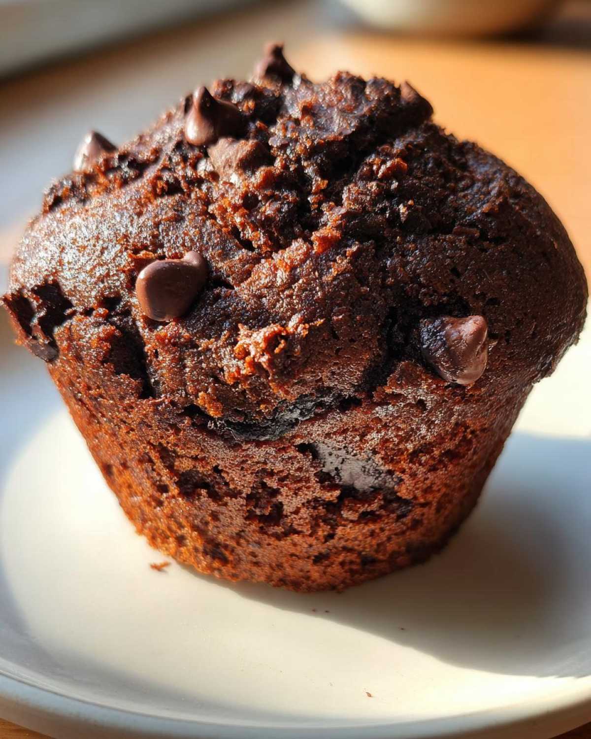 Double chocolate chip muffins - detail 3