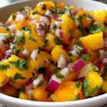 Fresh Peach Salsa for Chips or Grilling