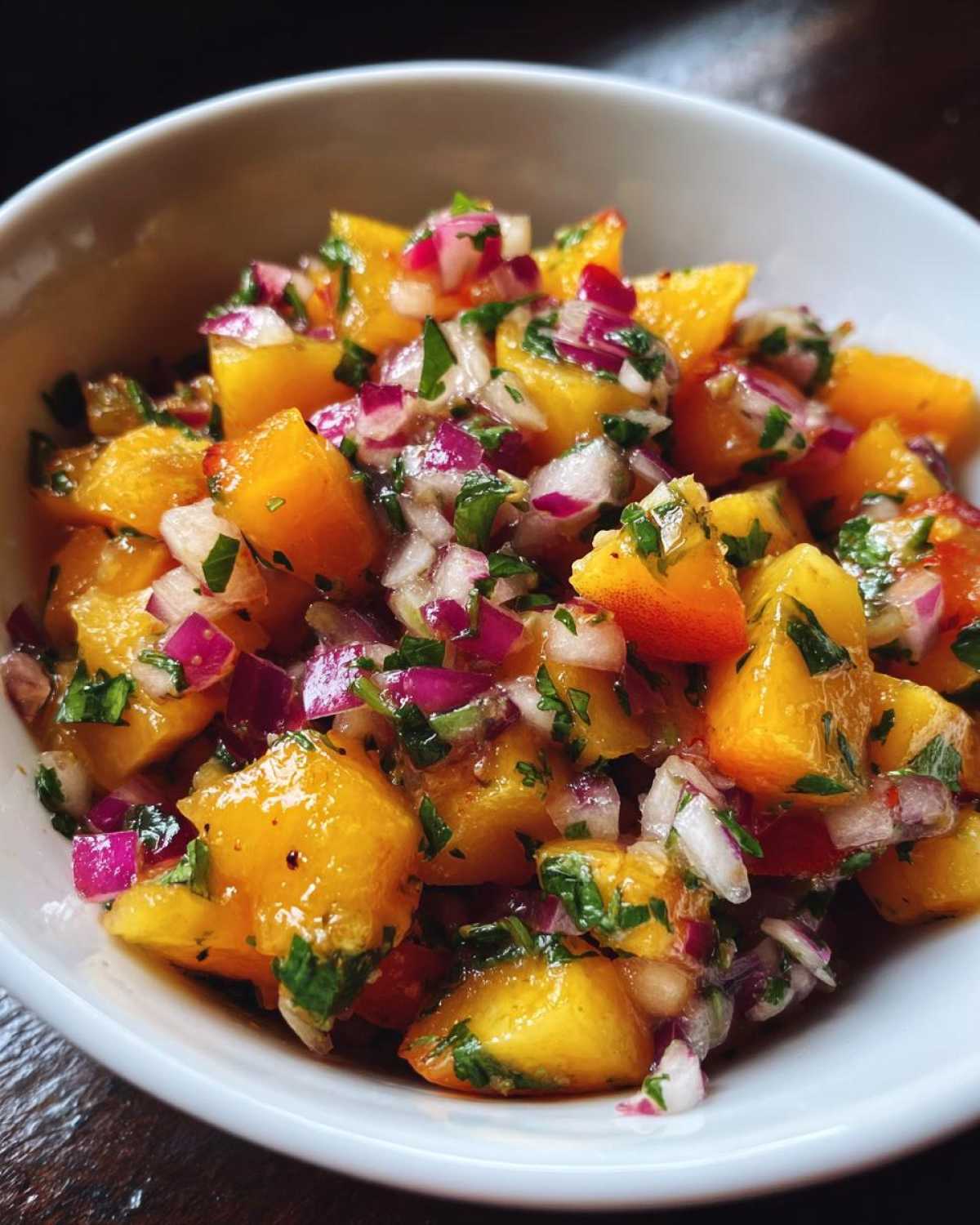 Fresh Peach Salsa for Chips or Grilling - detail 2
