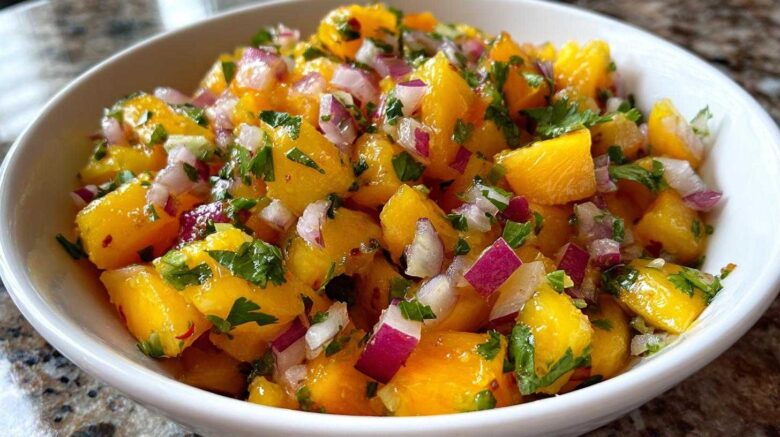 Fresh Peach Salsa for Chips or Grilling