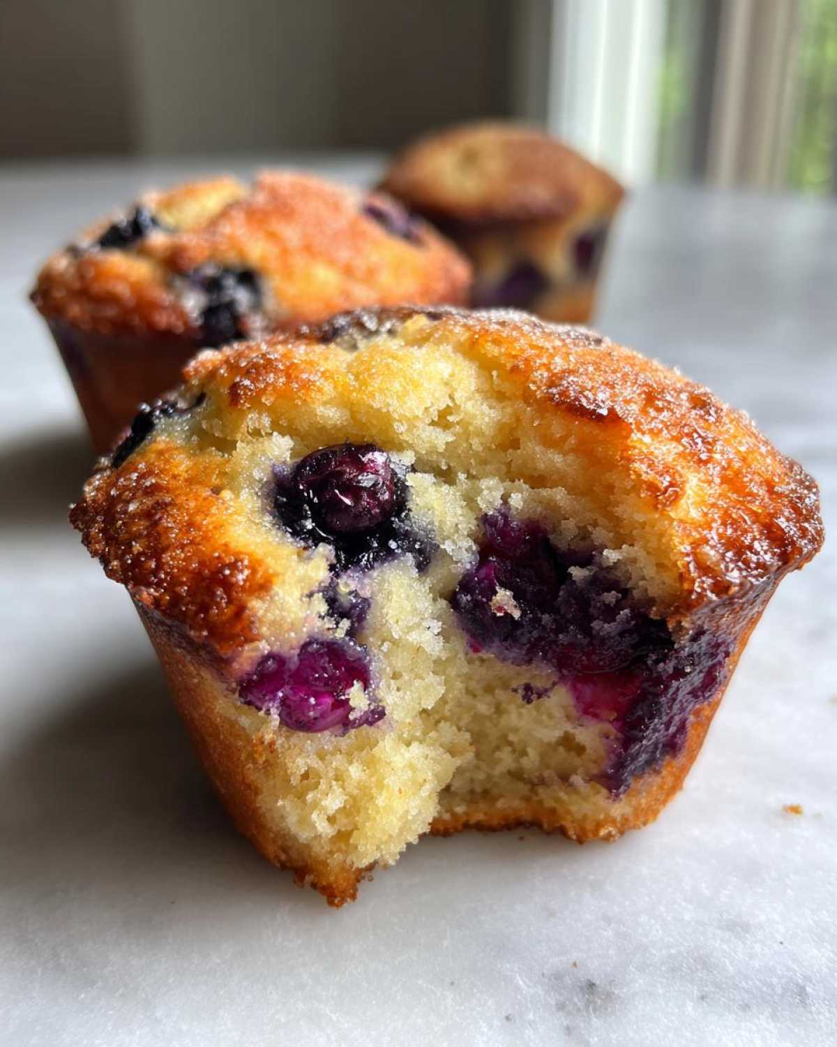 Gluten-free blueberry muffins - detail 3