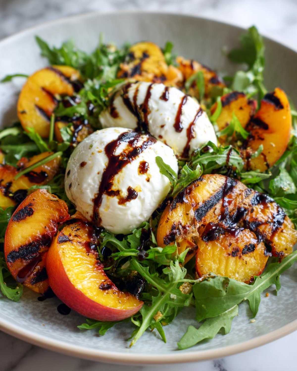 Grilled Peach & Burrata Salad - detail 4