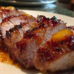 Grilled Pork Tenderloin with Spicy Peach Glaze