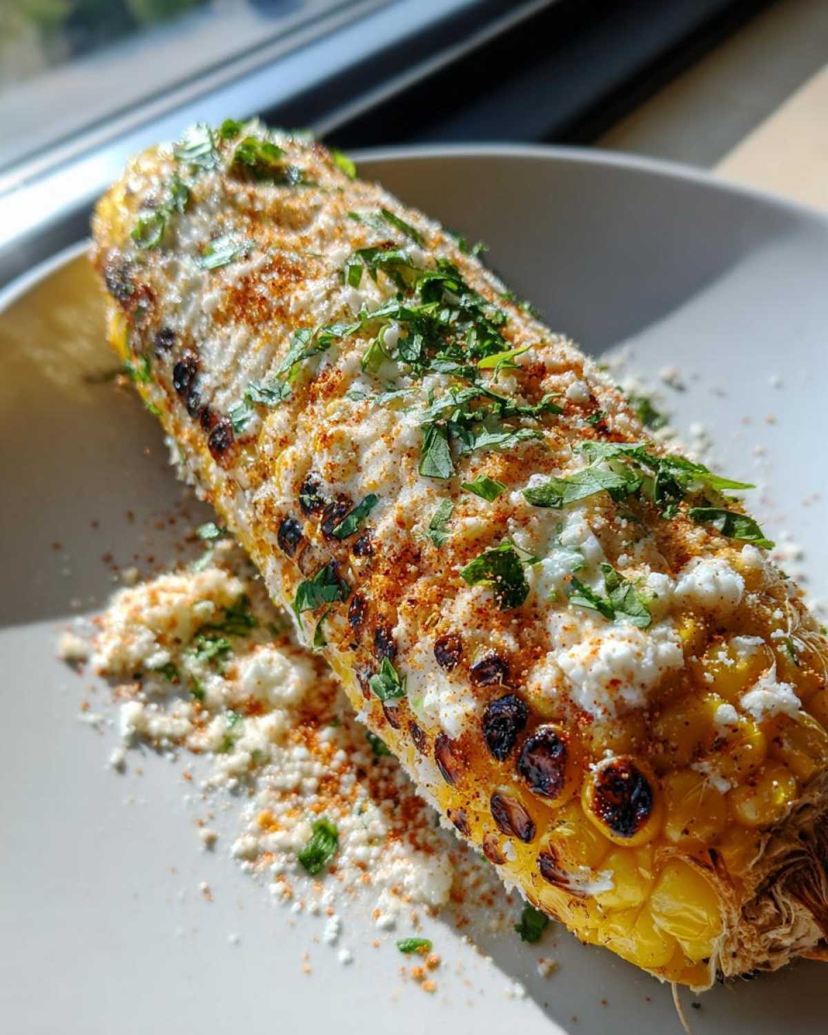 Grilled elote - detail 2