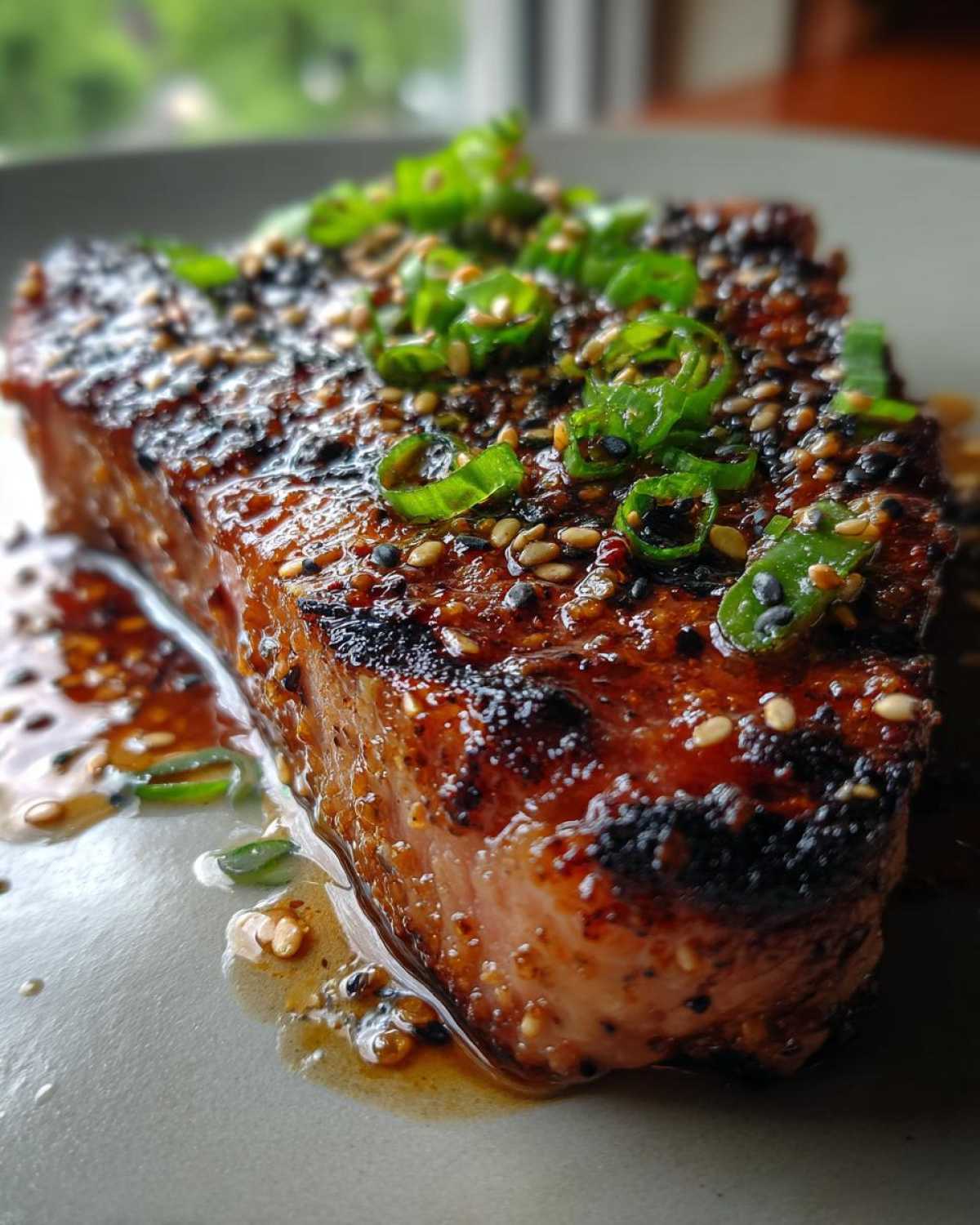 Grilled soy-ginger tuna steak - detail 1