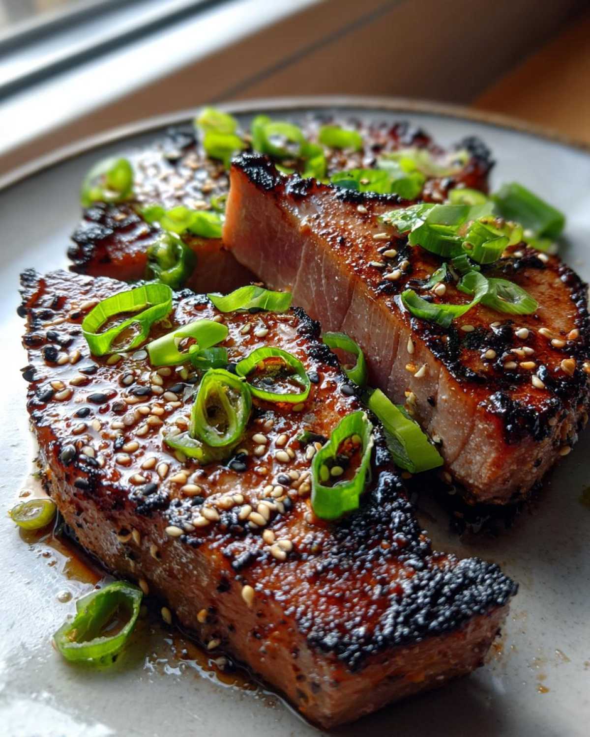 Grilled soy-ginger tuna steak - detail 3