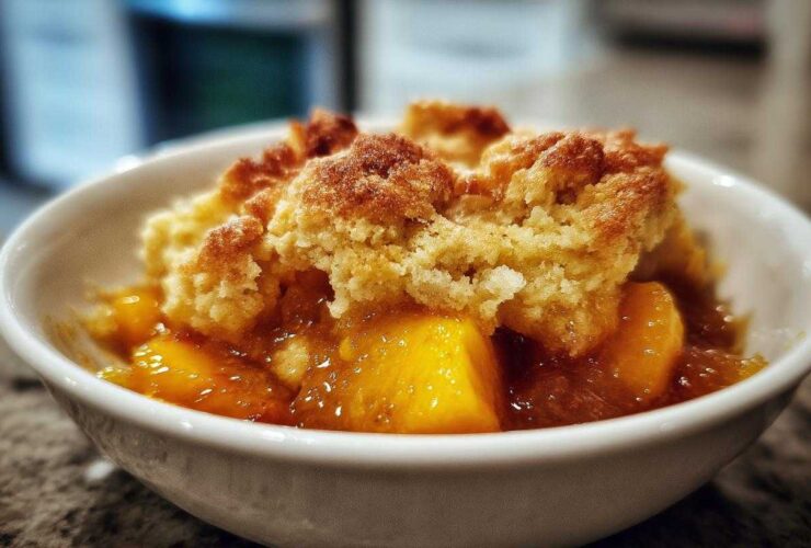 Homemade Peach Cobbler (with Fresh Peaches)