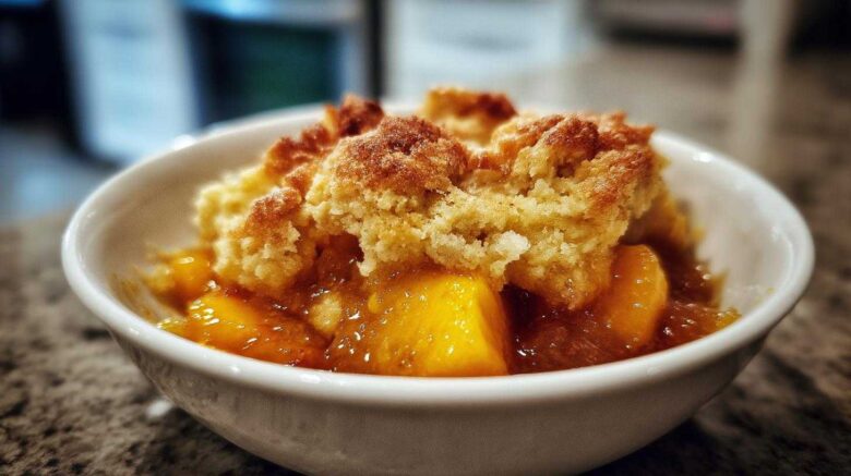 Homemade Peach Cobbler (with Fresh Peaches)