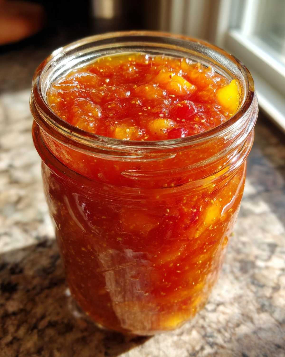 Homemade Peach Jam (Stovetop + Canner) - detail 3