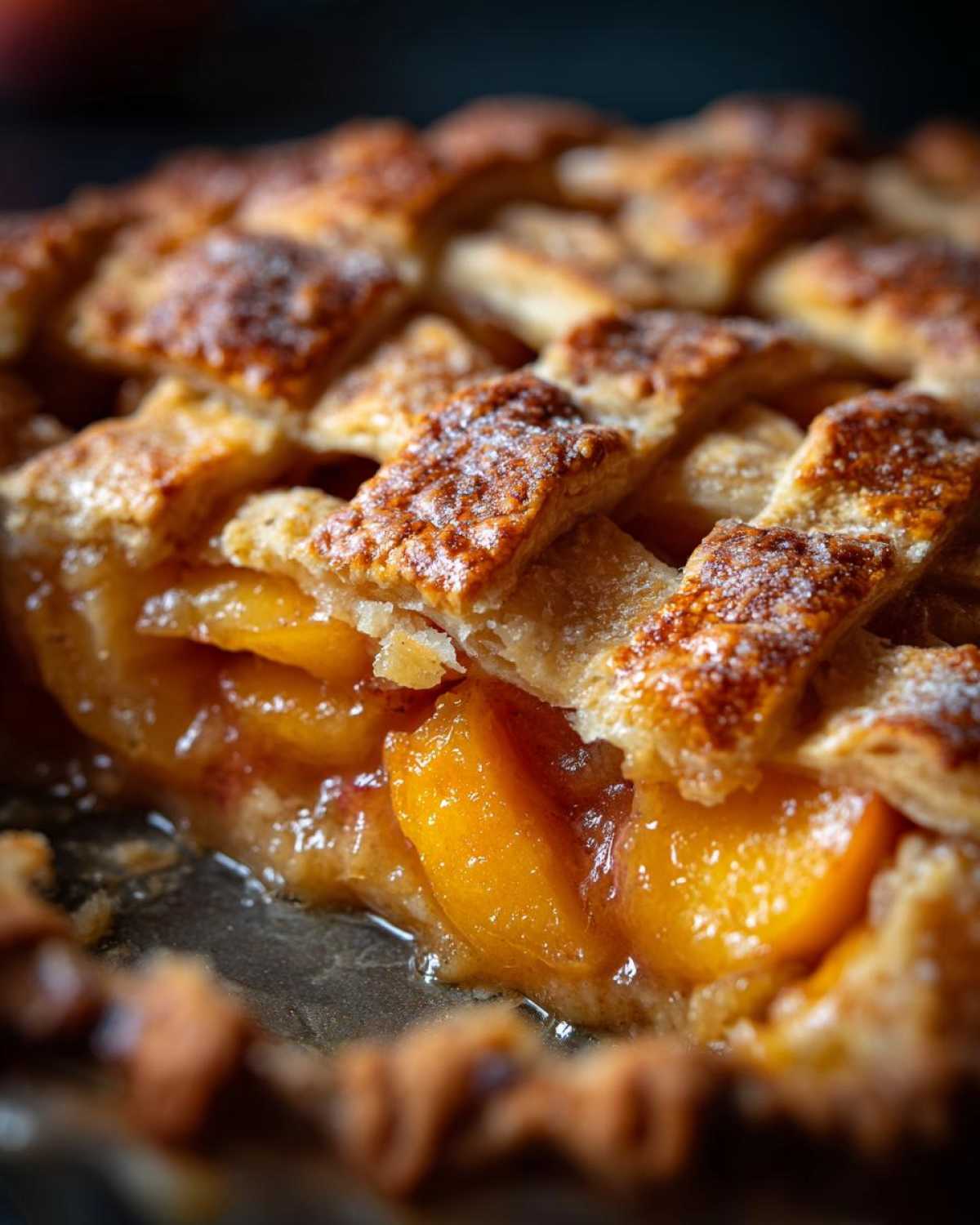 Homestyle Peach Cobbler with Lattice Crust - detail 1