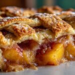 Homestyle Peach Cobbler with Lattice Crust