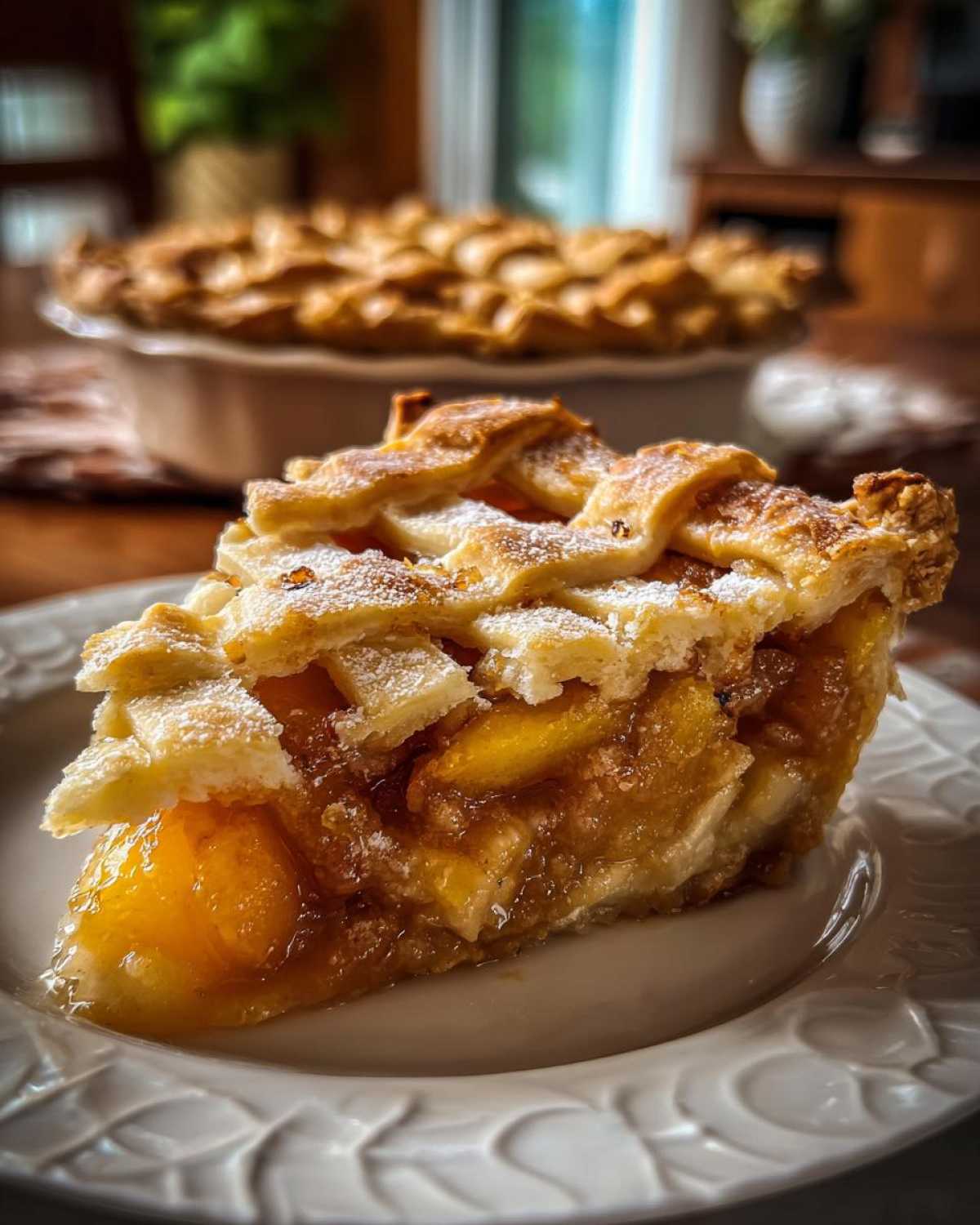 Homestyle Peach Cobbler with Lattice Crust - detail 3